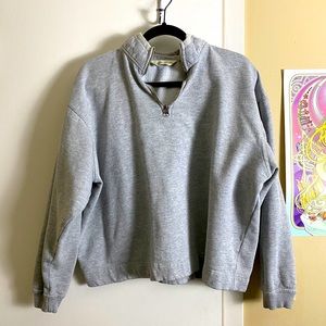 Vintage Eddie Bauer Quarter Zip Cropped Pullover